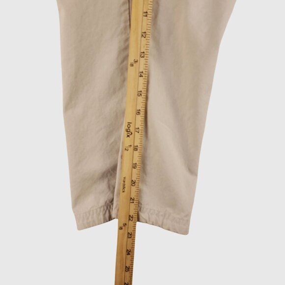 Old Navy Womens Beige Cropped Drawstring Pants W/ Pockets Size 10 - Picture 7 of 10